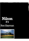 Nikon F 3 AF manual. Camera Instructions.